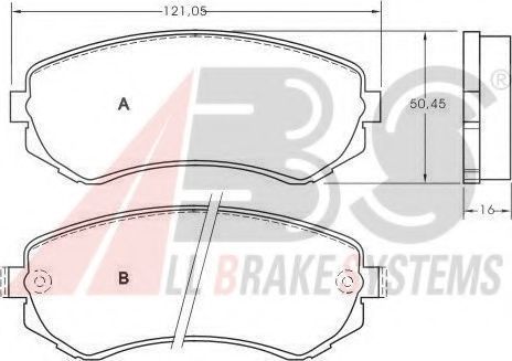 Гальмівні колодки Patrol/Almera 95- BREMBO арт. 37082