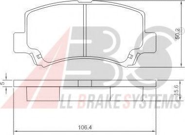 Гальмiвнi колодки дисковi TOKO CARS арт. 37086