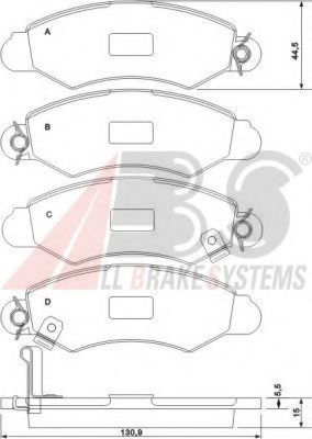 Гальмiвнi колодки дисковi JAPANPARTS арт. 37140