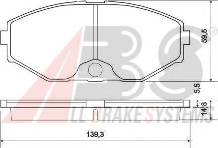 Гальмівні колодки пер. Cefiro/Maxima/QX/J Series/Q45 89-03 TOKO CARS арт. 37161