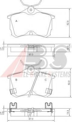 Гальмівні колодки зад. Honda Accord 98-08 (TRW) FRICTION MASTER арт. 37175