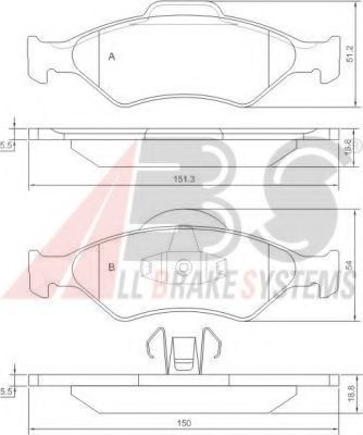 Гальмiвнi колодки дисковi TOKO CARS арт. 37196