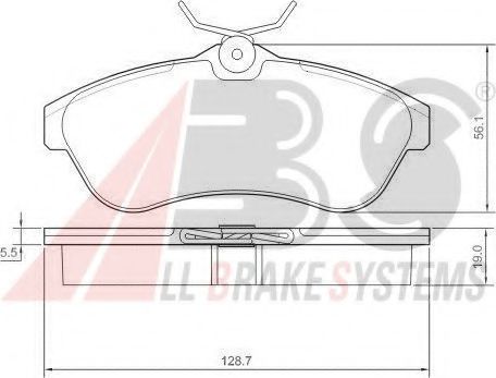 Гальмiвнi колодки дисковi BOSCH арт. 37308