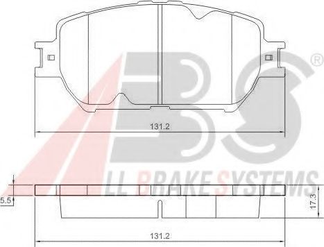 Гальмiвнi колодки дисковi BLUEPRINT арт. 37356