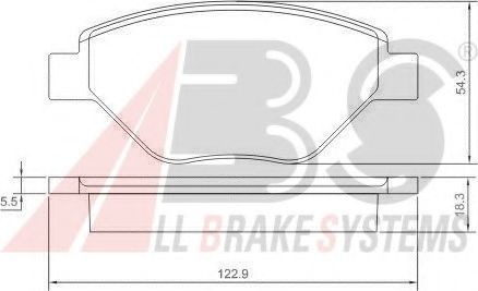 Гальмівні колодки пер. Megane (03-08) ROADHOUSE арт. 37398