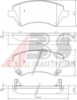 Гальмiвнi колодки дисковi TOKO CARS арт. 37405