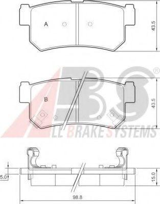 Гальмiвнi колодки дисковi SSANGYONG арт. 37460