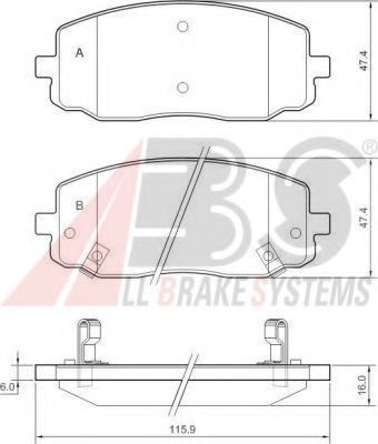 Гальмівні колодки пер. Kia Picanto/Hyundai i10 04- (mando) NIPPARTS арт. 37474