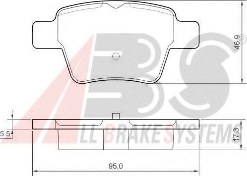 Гальмівні колодки зад. Peugeot 207/307/Citroen C4 06- (Bosch) LPR арт. 37475