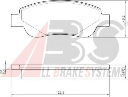 Гальмівні колодки пер. Peugeot 107/Citroen C1 05- (Bosch) METELLI арт. 37483