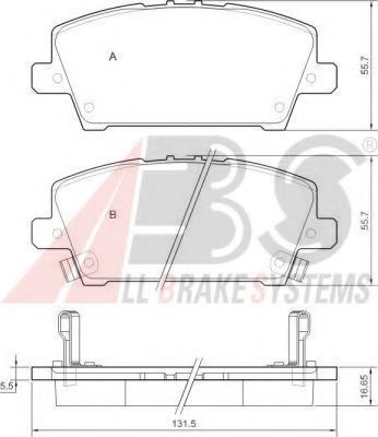 Гальмiвнi колодки дисковi JAPANPARTS арт. 37529