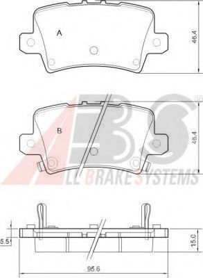 Гальмiвнi колодки дисковi NIPPARTS арт. 37530