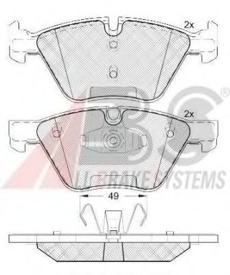 Гальмiвнi колодки дисковi BREMBO арт. 37551