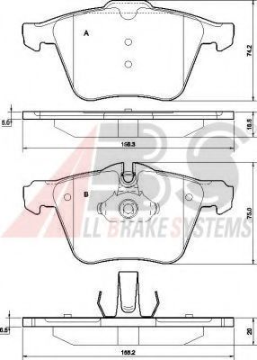 Гальмiвнi колодки дисковi BOSCH арт. 37557