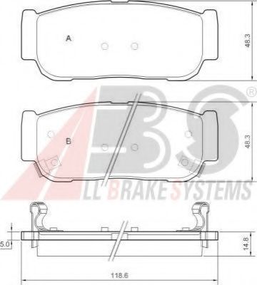 Гальмiвнi колодки дисковi BLUEPRINT арт. 37567