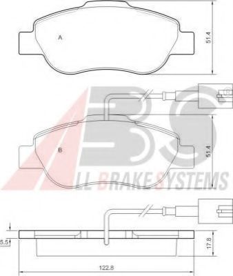 Гальмівні колодки пер. Nemo/KA/Bipper/500/Panda 07- BREMBO арт. 37594