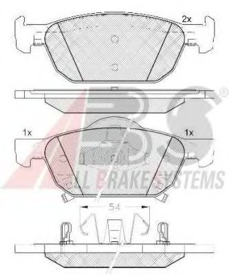 Гальмiвнi колодки дисковi BREMBO арт. 37720