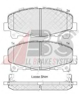 Гальмівні колодки пер. Accord/TLX (08-21) NIPPARTS арт. 37721