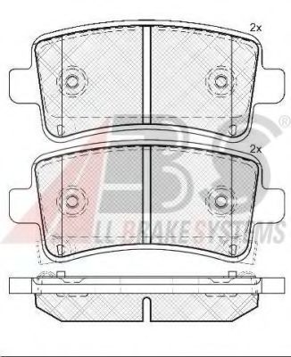 Гальмівні колодки зад. Opel Insignia 08- (TRW) BOSCH арт. 37729