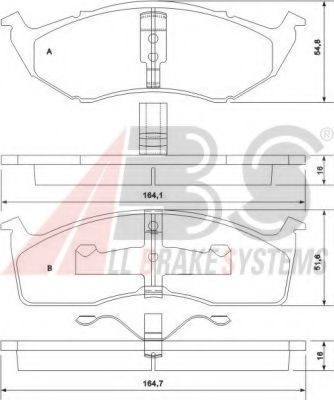 Гальмiвнi колодки дисковi BLUEPRINT арт. 38591