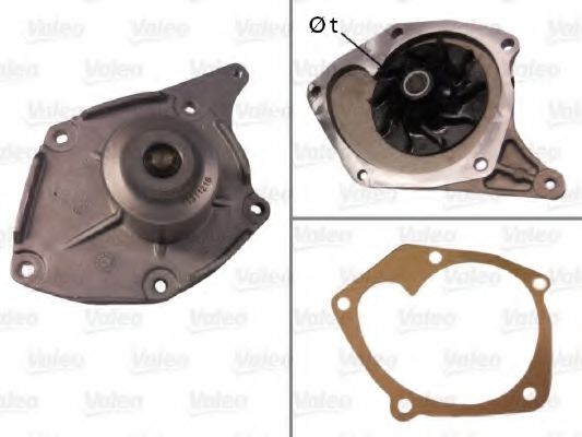 VALEO RENAULT Помпа води CLIO 1.5dci 00- MAGNETIMARELLI арт. 506863