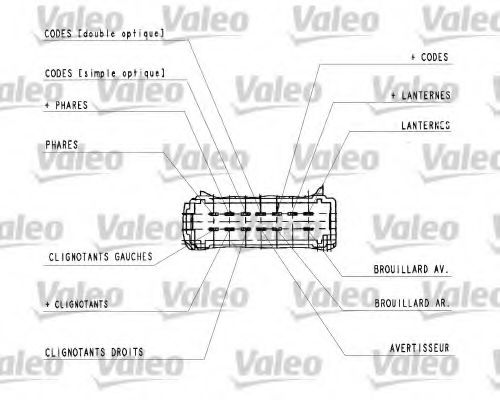 251444 VALEO ВИМИКАЧ ОСВІТЛЕННЯ ERA арт. 251444