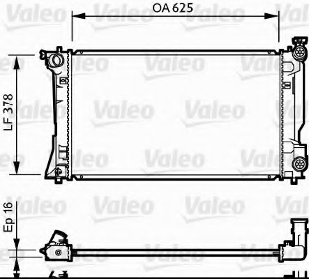 734712 VALEO РАДІАТОР ОХОЛОДЖУВАННЯ