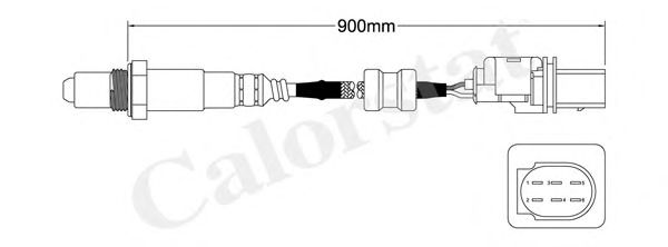 VERNET лямбда-зонд (5 конт.) AUDI A3/A4/A5/A6A8 Q5/Q7