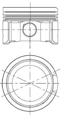 Поршень з кільцями VAG 81.0 1,8 20V AMB/ARX/AWT (вир-во NURAL) KOLBENSCHMIDT арт. 8750290030