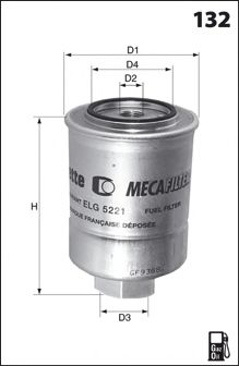 ELG5222 Фільтр палива ( аналогWF8058/KC46) WIXFILTERS арт. ELG5222