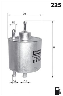 ELE6093 Фільтр палива ( аналог/KL167) BLUEPRINT арт. ELE6093