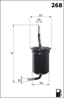 ELE6032 Фільтр палива ( аналогWF8080/KL115) BOSCH арт. ELE6032