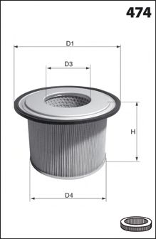 EL3906 Фільтр повітря ( аналогWA6083/) JAPANPARTS арт. EL3906