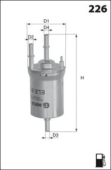 ELE6106 Фільтр палива ( аналогWF8386/KL572) BOSCH арт. ELE6106