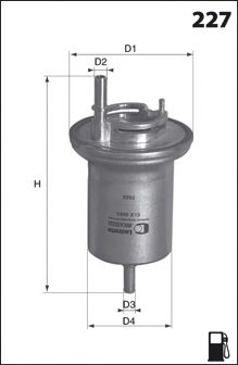 ELE6063 Фільтр палива ( аналогWF8311/KL176/6D) BOSCH арт. ELE6063