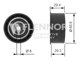 Натяжний ролик JAPANPARTS арт. FU14102