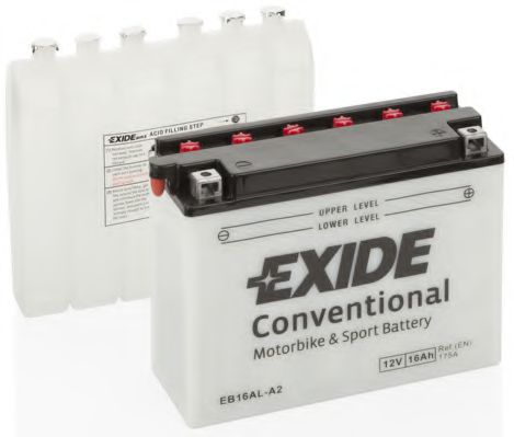 Аккумулятор 16Ah-12v Exide (EB16AL-A2) (205х70х162) R, EN175