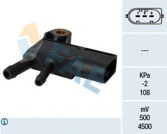 Датчик тиску відпрацьованих газів HERTHBUSSELPARTS арт. 16100