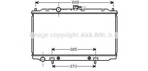 Радіатор охолодження NISSAN PRIMERA (P12, W12) (02-) (вир-во AVA) NISSENS арт. DNA2218