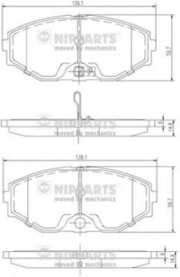 Гальмiвнi колодки дисковi ROADHOUSE арт. J3601074