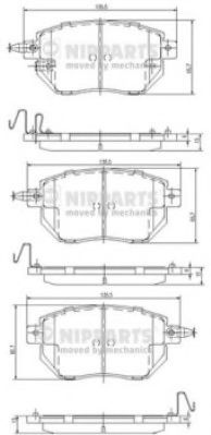 Гальмівні колодки ABS арт. J3601092