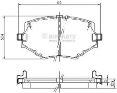 Гальмівні колодки BREMBO арт. J3603044