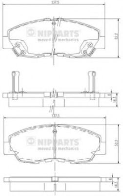 Гальмiвнi колодки дисковi BOSCH арт. J3604030