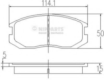 Гальмівні колодки JAPANPARTS арт. J3605032