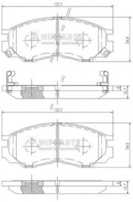 Гальмівні колодки BREMBO арт. J3605035