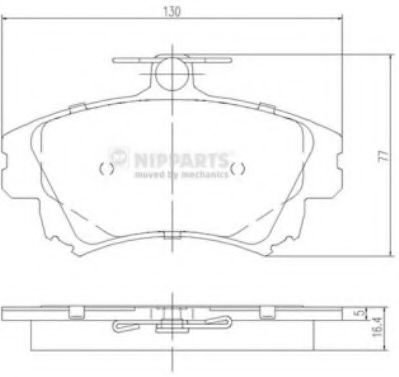 Гальмiвнi колодки дисковi BLUEPRINT арт. J3605042