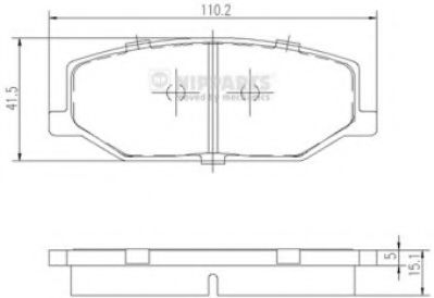 Гальмівні колодки BOSCH арт. J3608003