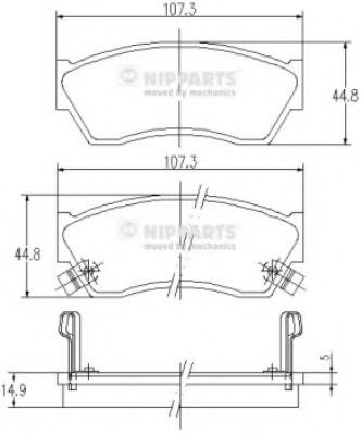 Гальмівні колодки BREMBO арт. J3608005