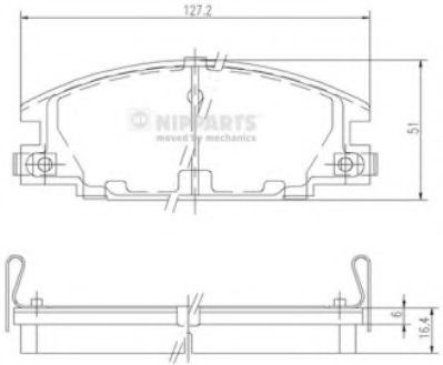 Гальмiвнi колодки дисковi BOSCH арт. J3609004