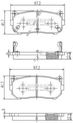 Гальмівні колодки BLUEPRINT арт. J3610301